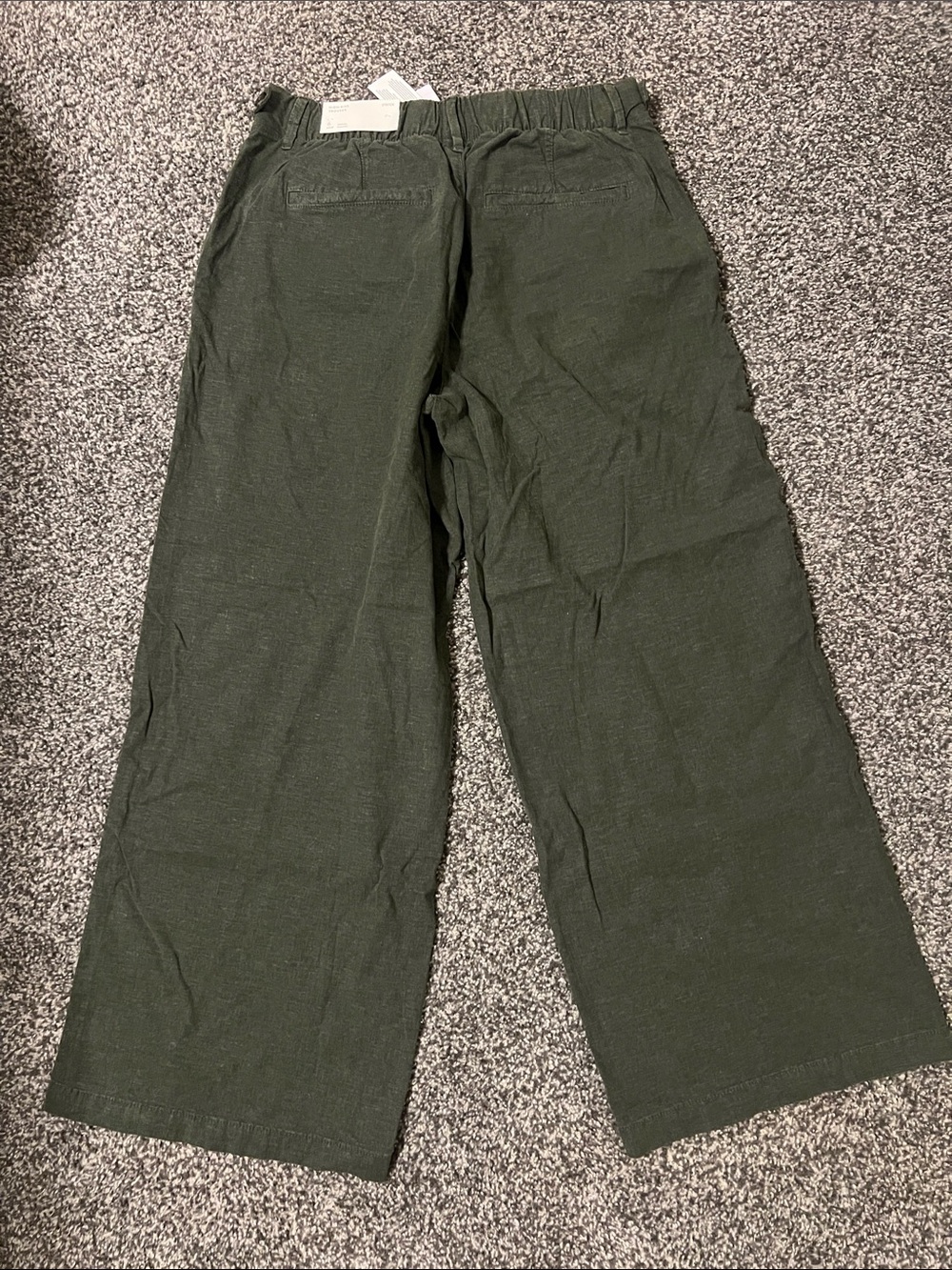 American Eagle wide leg trouser olive